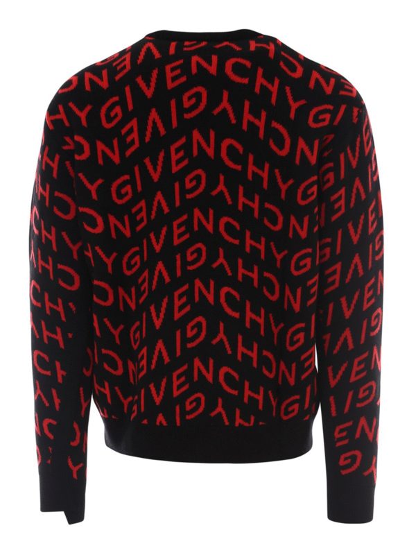 GIVENCHY: crew necks online - Refracted wool jumper