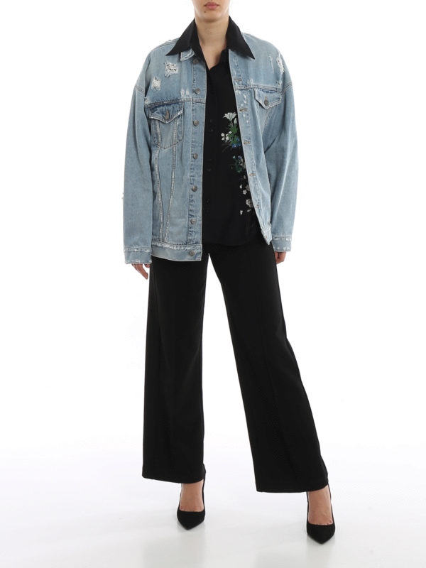 GIVENCHY: Jeansjacken online - Jeansjacke - Hellblau