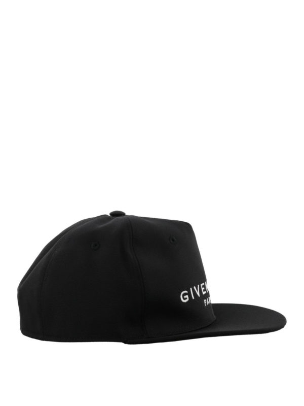 GIVENCHY: hats & caps online - Givenchy Paris embroidery cotton baseball cap