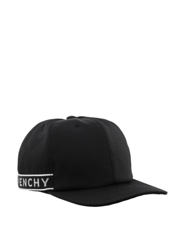 GIVENCHY: hats & caps online - Logo stripe baseball cap
