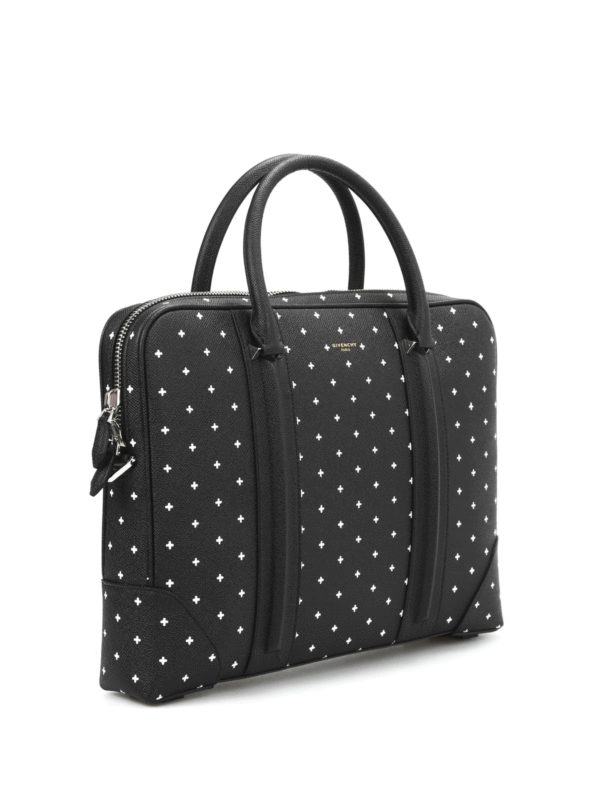 GIVENCHY: laptop bags & briefcases online - Printed leather briefcase