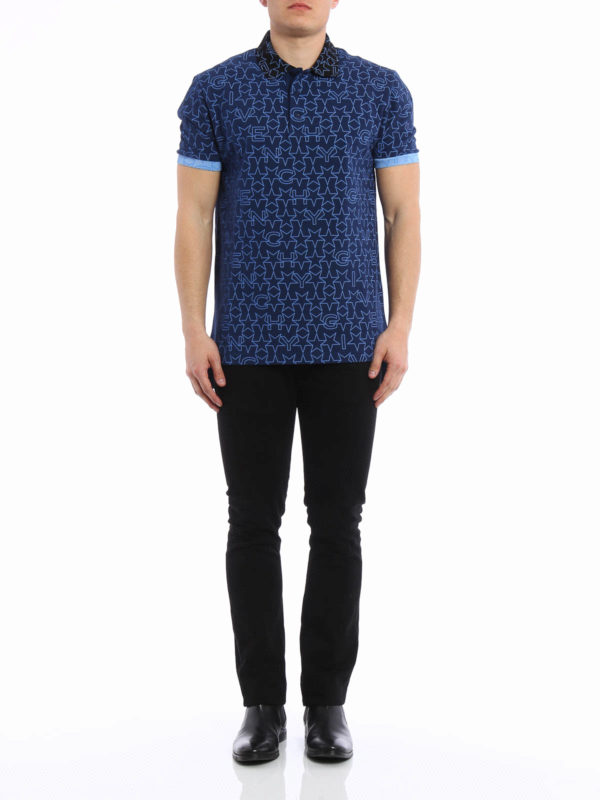 GIVENCHY: polo shirts online - Star print polo