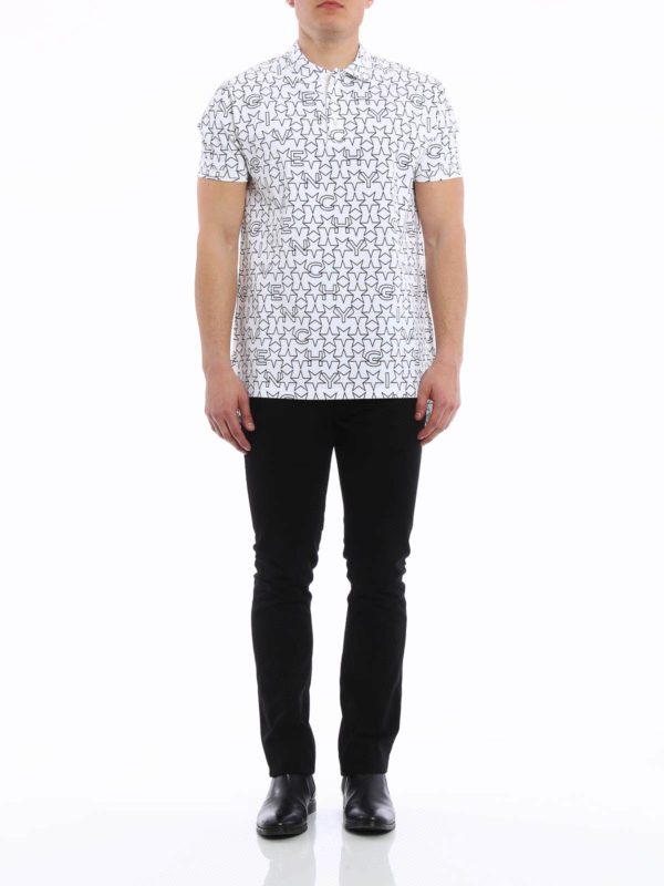 GIVENCHY: polo shirts online - Star print polo