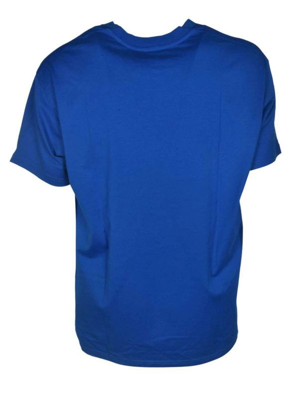 GIVENCHY: t-shirts online - Oversized GIVENCHY Label T-shirt in blue