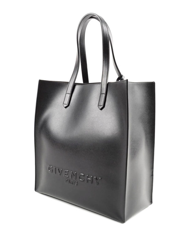 GIVENCHY: totes bags online - Embossed logo leather tote