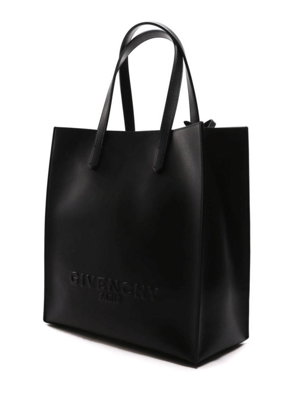GIVENCHY: Handtaschen online - Logo embossed leather tote