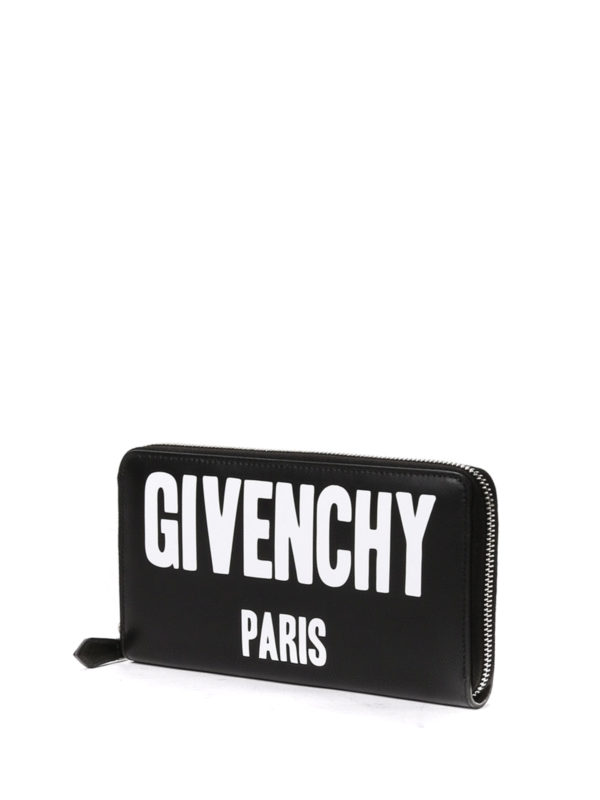 GIVENCHY: wallets & purses online - Logo print leather wallet