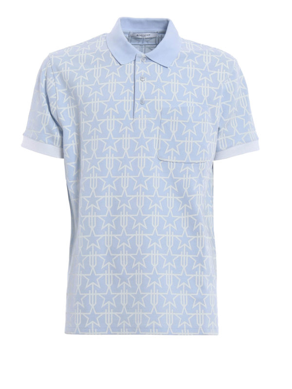 GIVENCHY: polo shirts - Star print polo