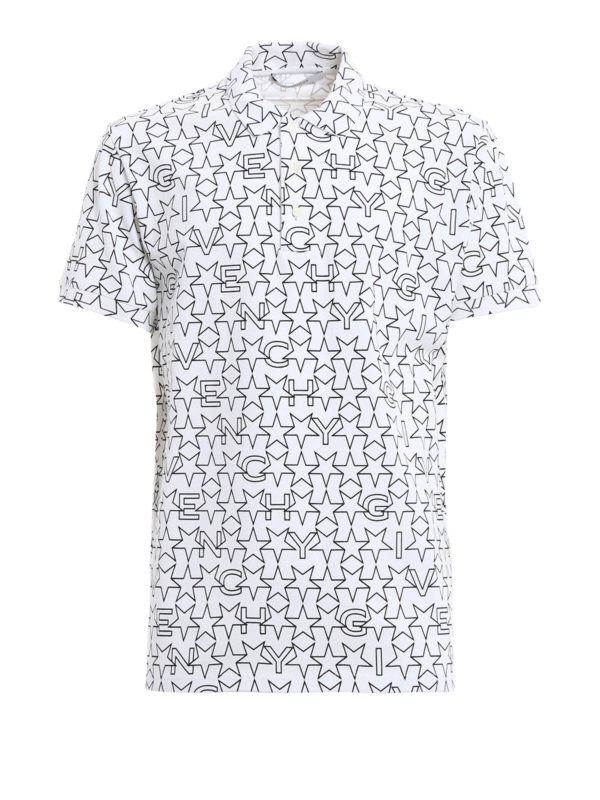 GIVENCHY: polo shirts - Star print polo