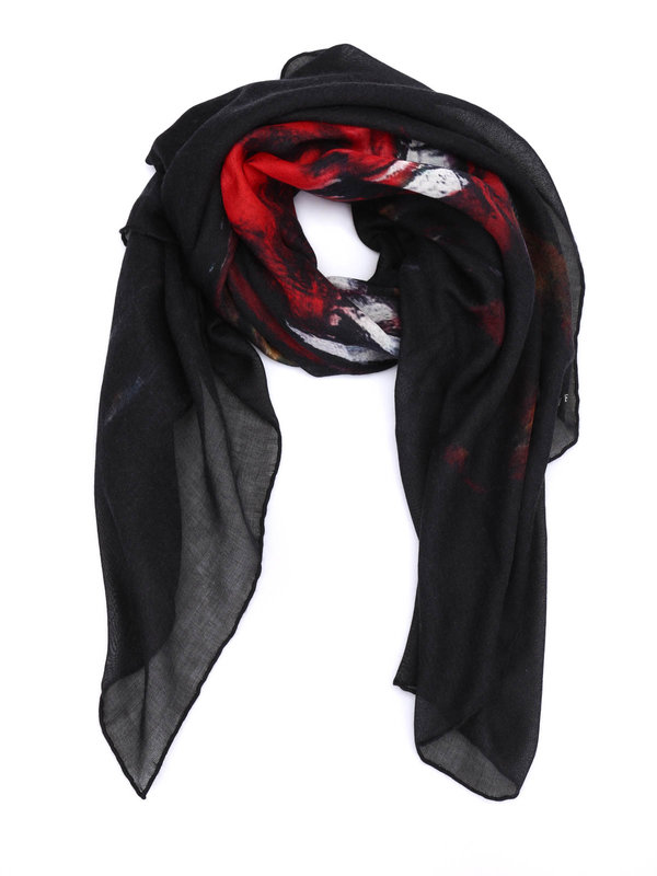 GIVENCHY: scarves - Rottweiler cashmere scarf