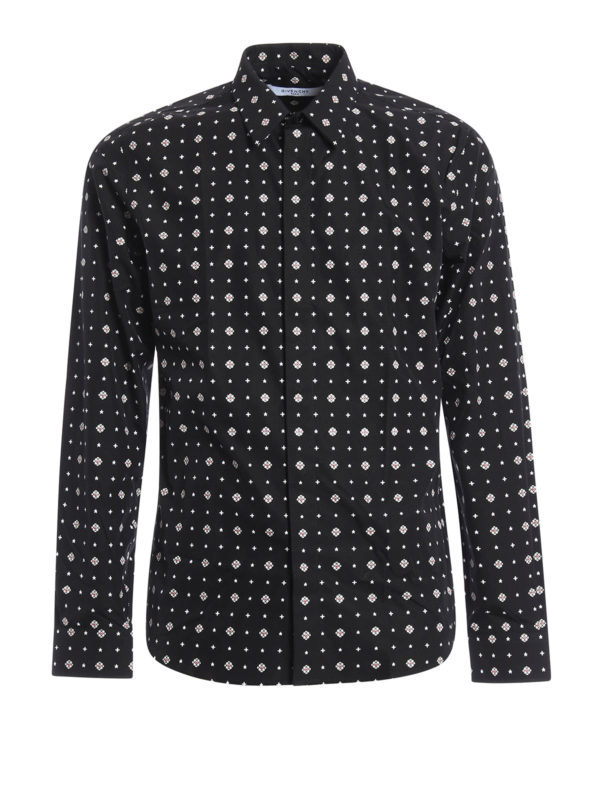 GIVENCHY: Camisas - Camisa Negra Para Hombre