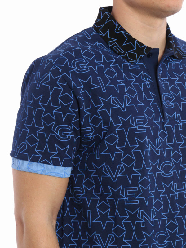 iKRIX GIVENCHY: Star print polo