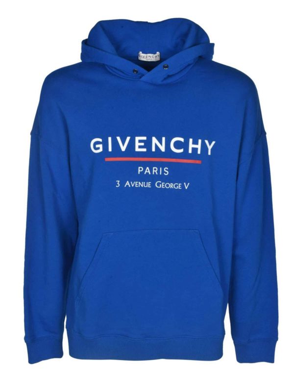 GIVENCHY: Sweatshirts und Pullover - Sweatshirt - Blau