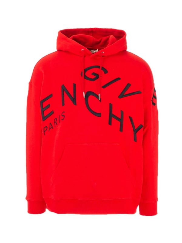 GIVENCHY: Sweatshirts & Sweaters - Refracted cotton hoodie