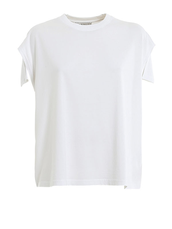 GIVENCHY: t-shirts - Cut-out sleeves T-shirt
