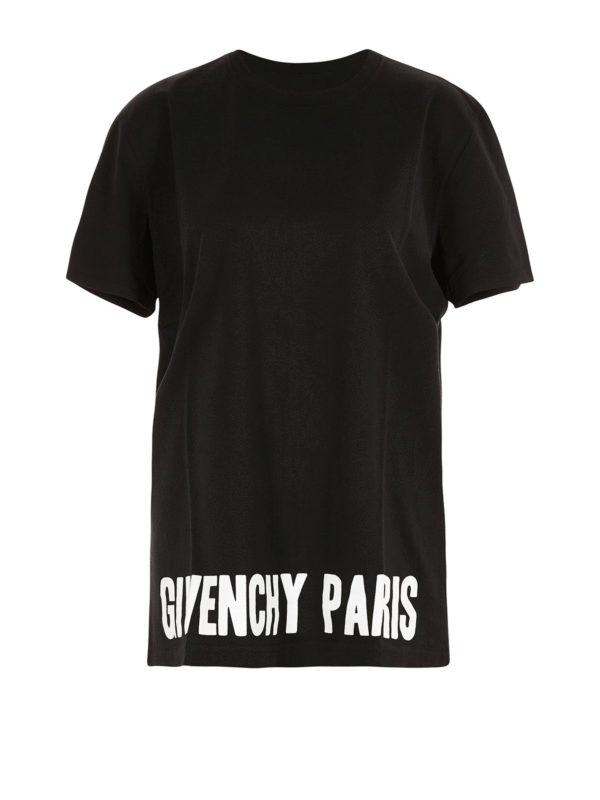 GIVENCHY: t-shirts - Oversize cotton T-shirt