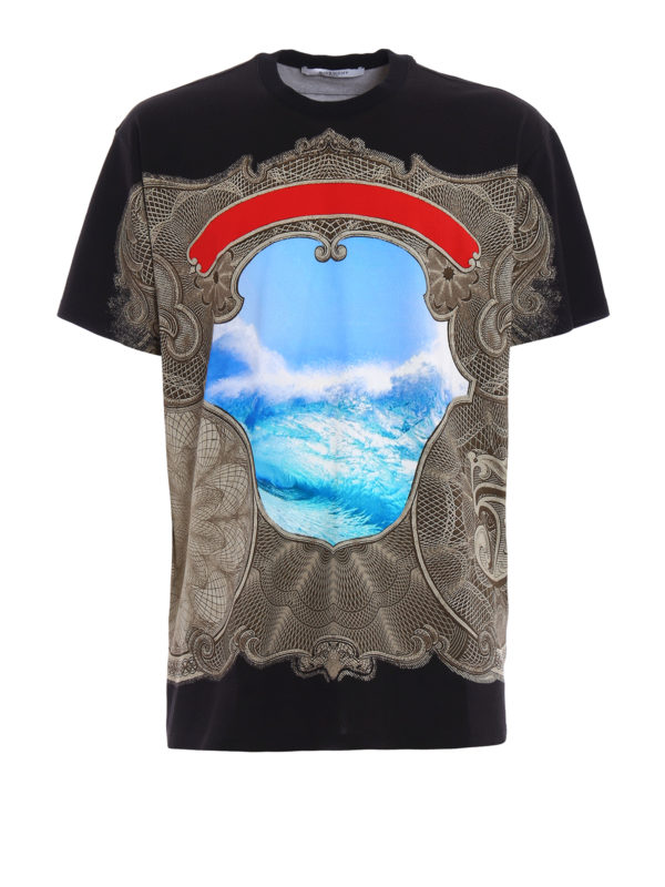 GIVENCHY: t-shirt - T-shirt over con stampa