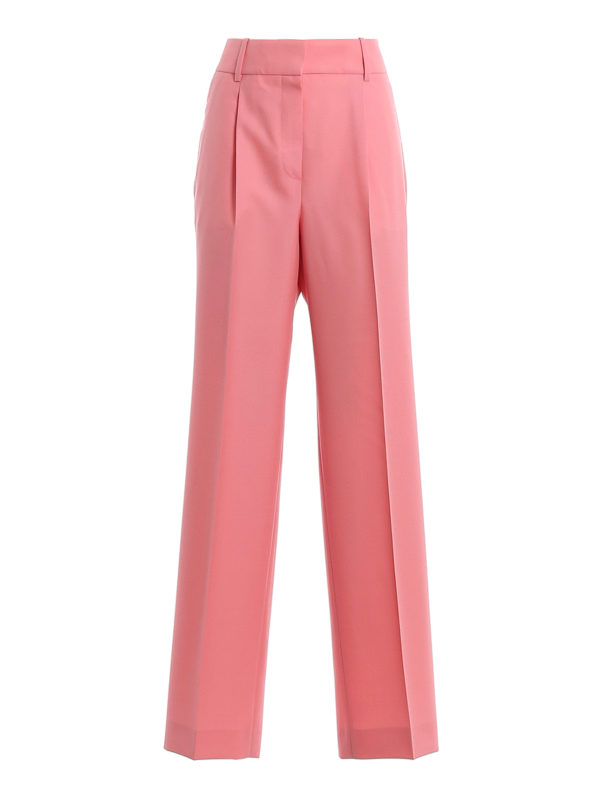 GIVENCHY: Tailored & Formal trousers - Wool wide leg trousers