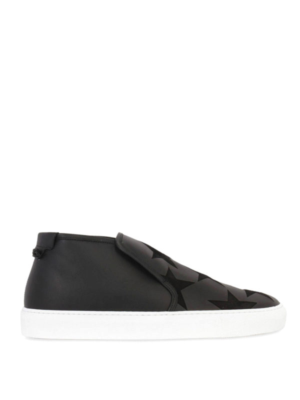 GIVENCHY: スニーカー - STAR EMBOSSED HI-TOP SNEAKERS