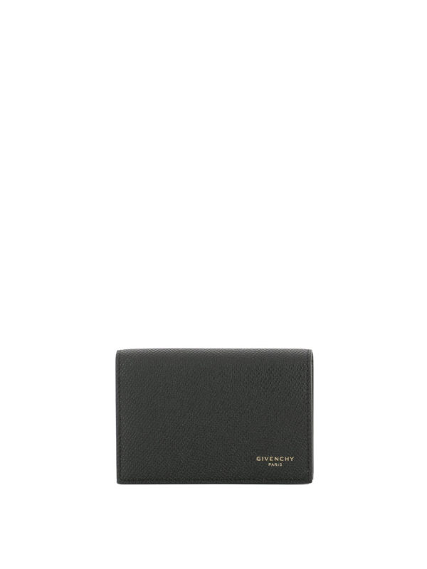 GIVENCHY: wallets & purses - Grained leather card holder