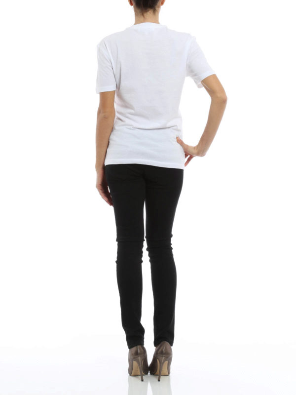 Glitzer-Und Wildleder-T-Shirt shop online: ALEXANDER MCQUEEN
