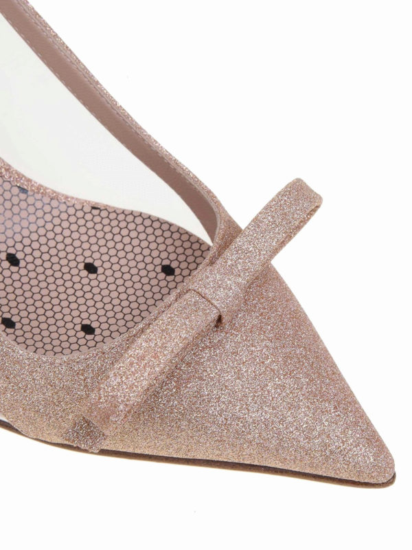 Décolleté slingback glitterate shop online: VALENTINO RED