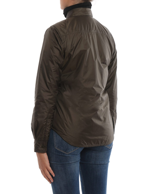 Giacca imbottita Glue verde militare shop online: ASPESI