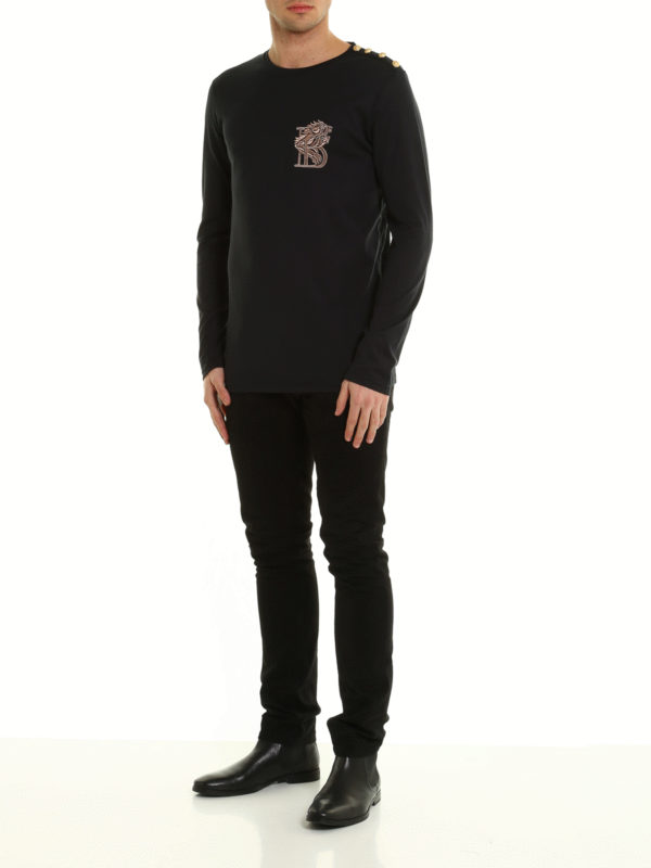 balmain lion t shirt