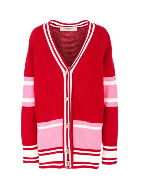 GOLDEN GOOSE: Cárdigans - Cárdigan - Rojo
