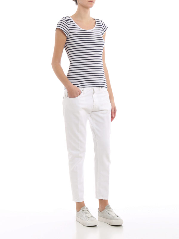 Golden Goose Jean Skinny Jolly Blanc Femme G34WP008A7