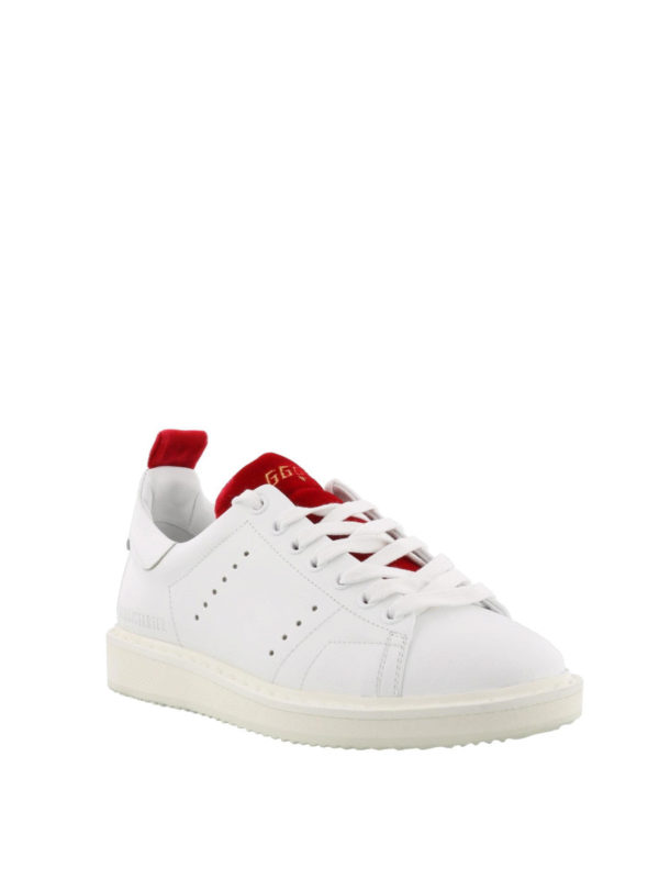 Trainers Golden Goose - Starter sneakers with red velvet inserts ...