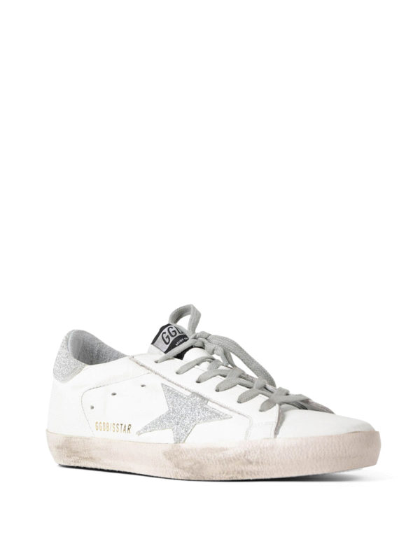 GOLDEN GOOSE: trainers online - Superstar glitter detail sneakers
