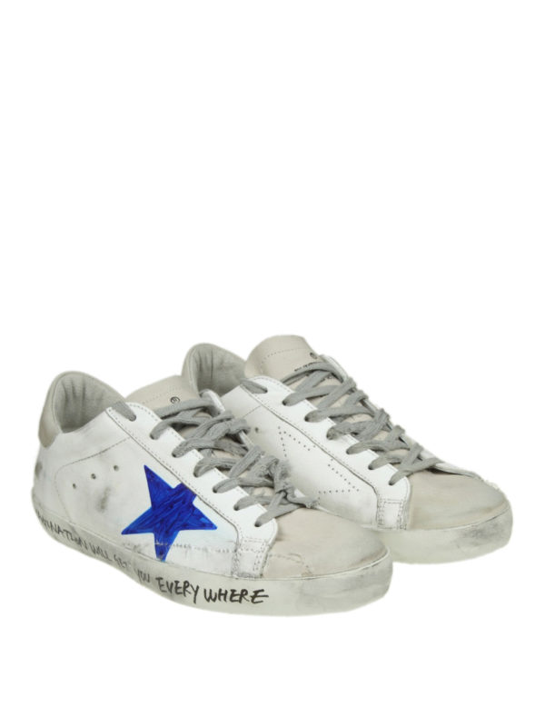 GOLDEN GOOSE: trainers online - Superstar marker effect star sneakers