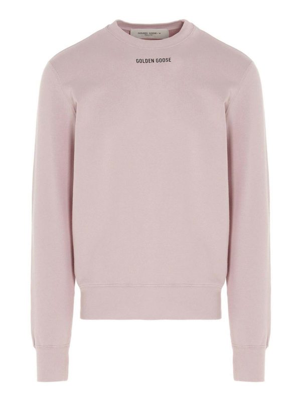 GOLDEN GOOSE: Sweatshirts & Sweaters - Sneakers lover sweatshirt in pink