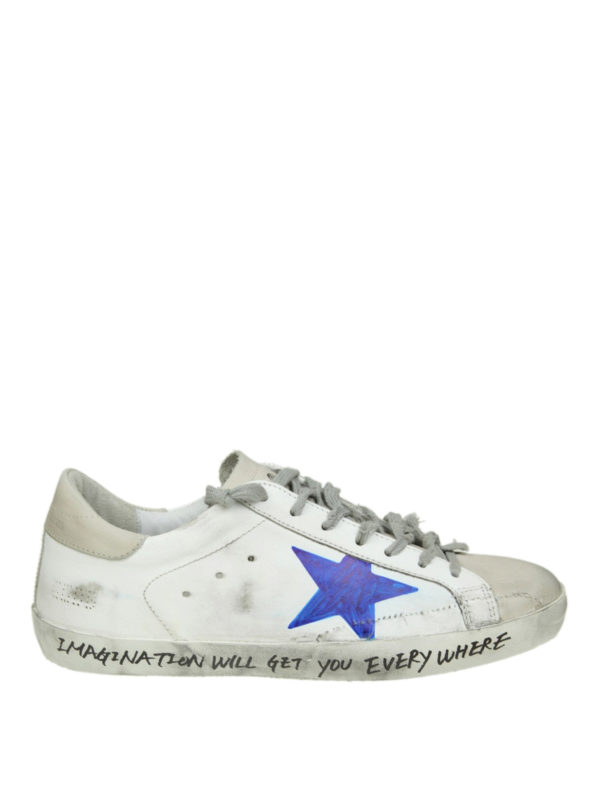 GOLDEN GOOSE: trainers - Superstar marker effect star sneakers