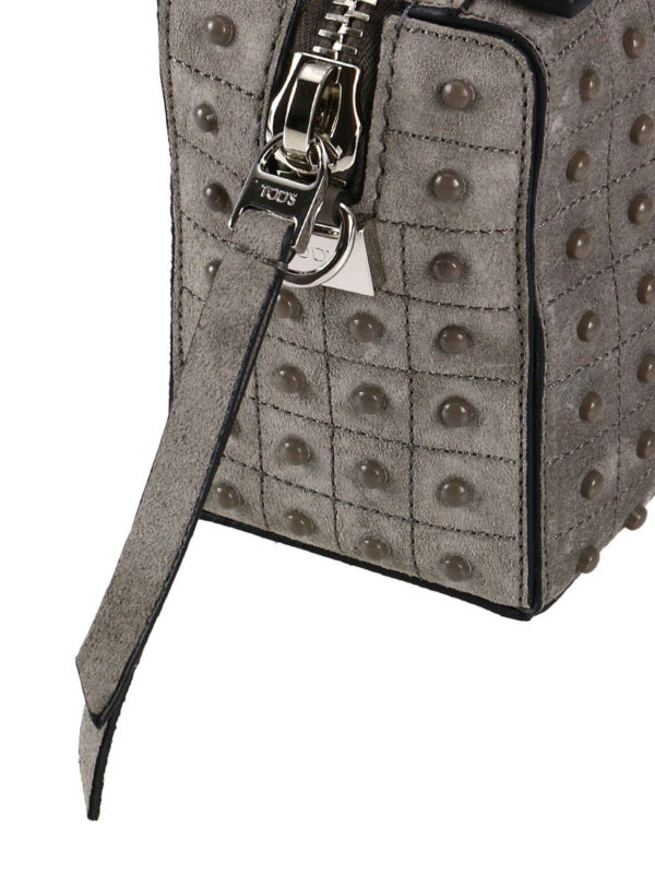 Gommino Micro grey suede bag shop online: TOD