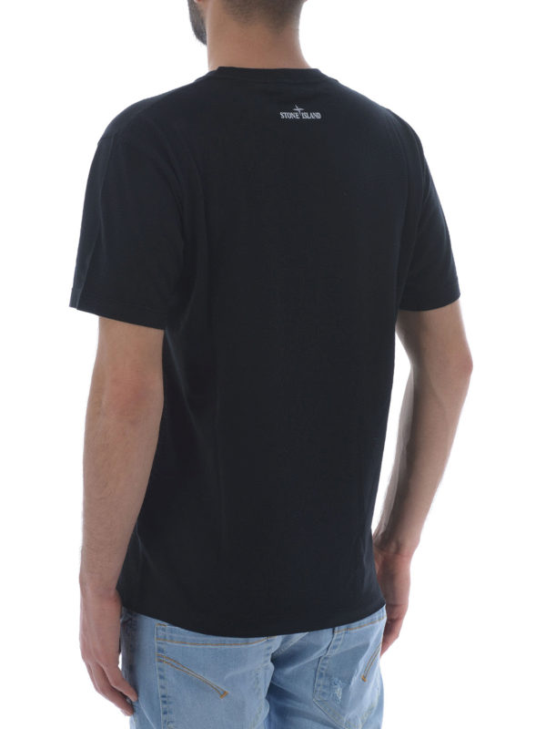 T-Shirt - Schwarz shop online: STONE ISLAND