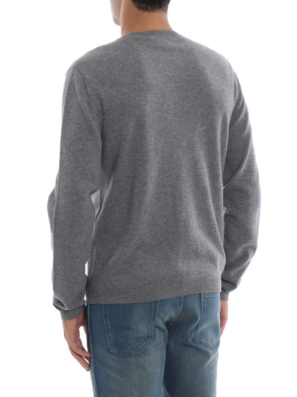 Rundhalspullover - Grau shop online: GUCCI