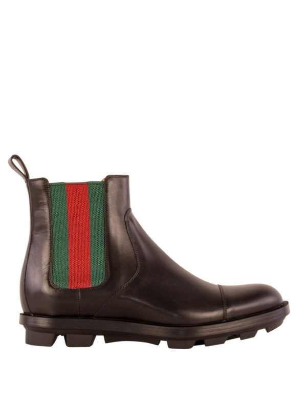 GUCCI: ankle boots - Leather ankle boots