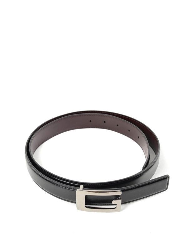 GUCCI: Cinturones - Cinturón Negro Para Hombre