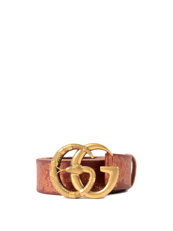 GUCCI: Cinturones - Cinturón - Rosado Oscuro