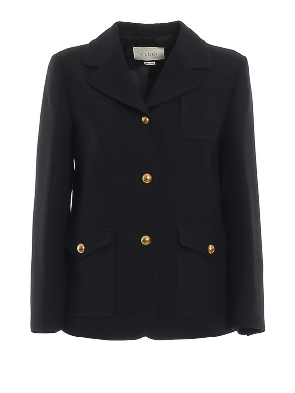 GUCCI: blazers - Silk wool blazer