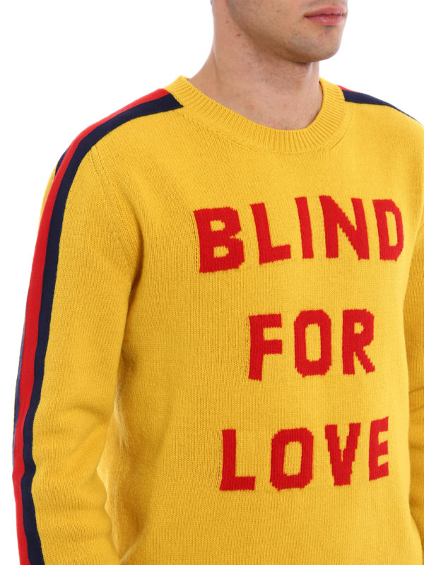 GUCCI buy online Blind for Love intarsia sweater