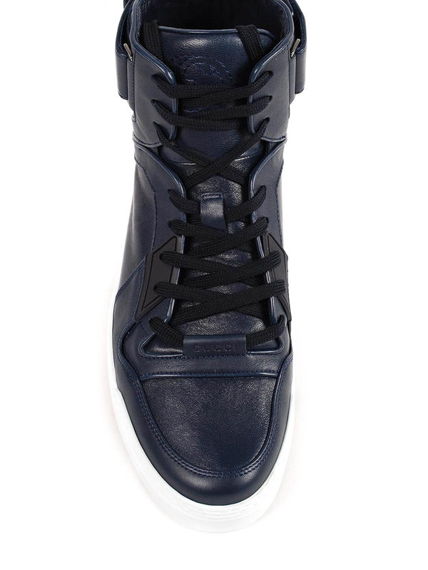 GUCCI buy online Leather high-top trainers