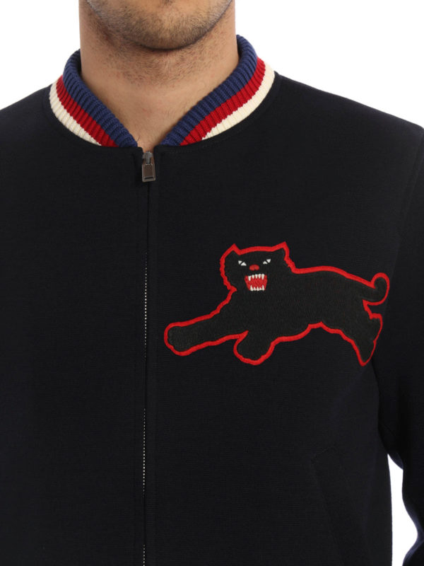 GUCCI buy online Panther patch detail bomber
