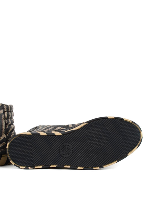 GUCCI buy online Printed canvas high top trainers