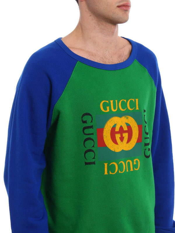 GUCCI buy online Signature two-tone sweatshirt