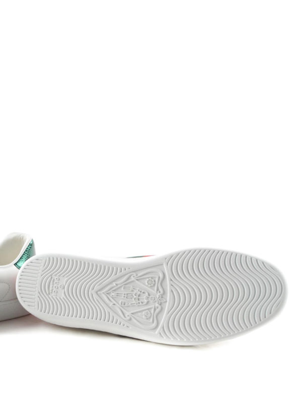 GUCCI buy online Web and tiger patch sneakers