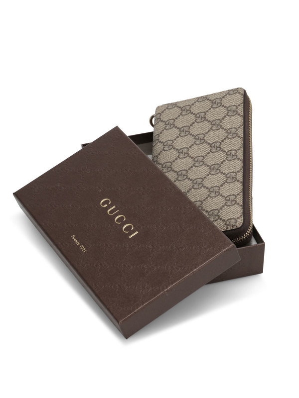 iKRIX GUCCI: GG Supreme canvas wallet