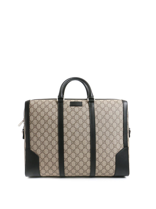 GG Supreme Briefcase in Beige - Gucci